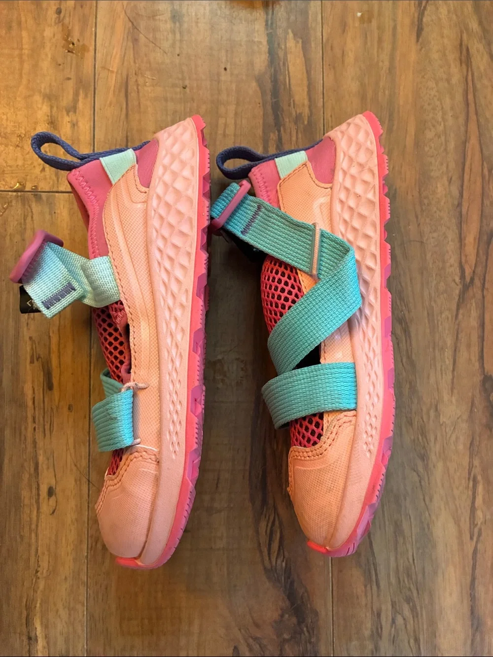 Kids Chaco Pink and Teal Active Sneakers